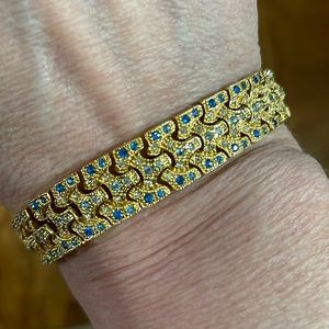 Jackie Kennedy Gold and Sapphire Bracelet